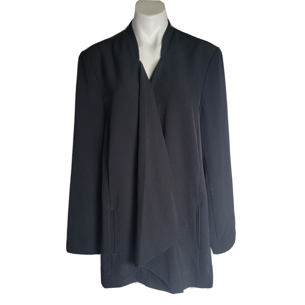LANE BRYANT Long Black Coat Sweater Cardigan Wrap Size 24 New With Tags